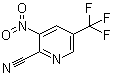 结构式 CAS# 866775-16-8, 3-硝基-5-三氟甲基吡啶-2-甲腈