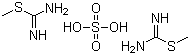 structure of CAS# 867-44-7, 2-Methyl-2-thiopseudourea sulfate;Bis(2-methylthiouronium) sulphate; Bis(2-methylisothiouronium) sulphate; S-Methyl isothiourea sulfate