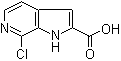 7-Chloro-1H-pyrrolo[2,3-c]pyridine-2-carboxylic acid molecular structure (CAS 867034-08-0)
