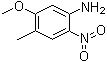 结构式 CAS# 86771-76-8, 2-硝基-4-甲基-5-甲氧基苯胺
