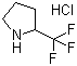 结构式 CAS# 868623-97-6, 2-(三氟甲基)吡咯烷盐酸盐