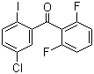 structure of CAS# 869365-97-9, (5-Chloro-2-iodophenyl)(2,6-difluorophenyl)methanone
