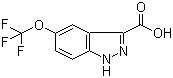 structure of CAS# 869782-94-5, 5-Trifluoromethoxyl-3-indazolecarboxylic acid;5-(Trifluoromethoxy)-1H-indazole-3-carboxylic acid