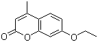 structure of CAS# 87-05-8, 7-Ethoxy-4-methyl-2H-chromen-2-one;7-Ethoxy-4-methylcoumarin; Ethyl 4-methylumbelliferyl ether