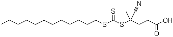 4-Cyano-4-[[(dodecylthio)thioxomethyl]thio]pentanoic acid molecular structure (CAS 870196-80-8)