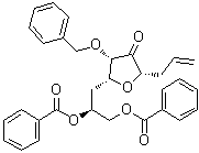 4,7-Anhydro-1,2,3,8-tetradeoxy-6-O-(phenylmethyl)-D-gluco-dec-1-en-5-ulose 9,10-dibenzoate molecular structure (CAS 871348-04-8)