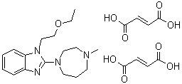 结构式 CAS# 87233-62-3, 依美斯汀二富马酸盐