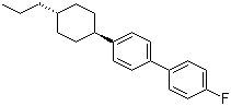 结构式 CAS# 87260-24-0, 反式-4-(4-丙基环己基)-4'-氟联苯