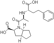 结构式 CAS# 87269-97-4, 雷米普利; (2S,3aS,6aS)-1-((S)-N-((S)-1-羧基-3-苯基丙基)丙氨酰)四氢环戊并[b]吡咯-2-羧酸