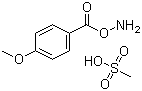 structure of CAS# 872851-29-1, O-(4-Methoxybenzoyl)hydroxylamine methanesulfonate;4-Methoxybenzoic acid azanyl ester methanesulfonate
