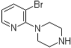 结构式 CAS# 87394-56-7, 1-(3-溴吡啶-2-基)哌嗪