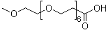 structure of CAS# 874208-91-0, 4,7,10,13,16,19,22-Heptaoxatricosanoic acid;2,5,8,11,14,17,20-Heptaoxatricosan-23-oic acid