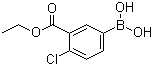 structure of CAS# 874219-46-2, 4-Chloro-3-(ethoxycarbonyl)phenylboronic acid;4-Chloro-3-(ethoxycarbonyl)benzeneboronic acid
