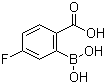 结构式 CAS# 874290-62-7, 2-羧基-5-氟苯硼酸