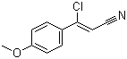 结构式 CAS# 874479-16-0, (2Z)-3-氯-3-(4-甲氧基苯基)-2-丙烯腈