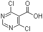结构式 CAS# 87600-98-4, 4,6-二氯-5-嘧啶羧酸