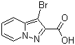 structure of CAS# 876379-77-0, 3-Bromopyrazolo[1,5-a]pyridine-2-carboxylic acid