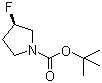 structure of CAS# 876617-25-3, tert-Butyl (3R)-3-fluoropyrrolidine-1-carboxylate;(3R)-3-Fluoro-1-Pyrrolidinecarboxylic acid tert-butyl ester
