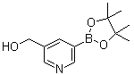 structure of CAS# 877149-81-0, 3-Hydroxymethyl-pyridyl-5-boronic acid pinacol ester;[5-(4,4,5,5-tetramethyl-[1,3,2]dioxaborolan-2-yl)pyridin-3-yl]methanol