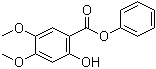 structure of CAS# 877997-98-3, 2-Hydroxy-4,5-dimethoxybenzoic acid phenyl ester