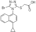 结构式 CAS# 878672-00-5, 雷西纳德