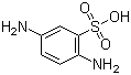 2,5-二氨基苯磺酸分子结构 (CAS 88-45-9)