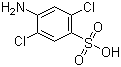 structure of CAS# 88-50-6, 4-Amino-2,5-dichlorobenzenesulfonic acid;2,5-Dichloroaniline-4-sulfonic acid