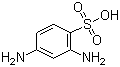 structure of CAS# 88-63-1, 2,4-Diaminobenzenesulfonic acid;1,3-Diaminobenzene-4-sulfonic acid; 1,3-Diaminobenzene-6-sulfonic acid; 1,3-Phenylenediamine-4-sulfonic acid; m-Phenylenediamine-4-sulfonic acid