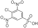structure of CAS# 88-91-5, 4-Chloro-3,5-dinitrobenzenesulfonic acid;3,5-Dinitro-4-chlorobenzenesulfonic acid