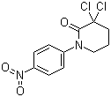 结构式 CAS# 881386-01-2, 3,3-二氯-1-(4-硝基苯基)-2-哌啶酮