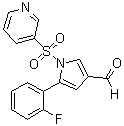 结构式 CAS# 881677-11-8, 5-(2-氟苯基)-1-[(吡啶-3-基)磺酰基]-1H-吡咯-3-甲醛