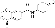 structure of CAS# 882660-33-5, 3-Methoxy-4-nitro-N-(4-oxocyclohexyl)benzamide