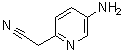 structure of CAS# 883993-15-5, 5-Amino-2-pyridineacetonitrile