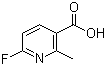 structure of CAS# 884494-97-7, 6-Fluoro-2-methylnicotinic acid