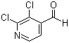 结构式 CAS# 884495-41-4, 2,3-二氯吡啶-4-甲醛