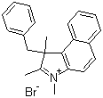 结构式 CAS# 884863-08-5, 1,2,3-三甲基-3-苄基-3H-苯并吲哚鎓溴盐