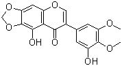 structure of CAS# 88509-91-5, Dichotomitin;5,3'-Dihydroxy-4',5'-dimethoxy-6,7-methylenedioxyisoflavone