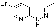 结构式 CAS# 885223-65-4, 5-溴-3-甲基-1H-吡唑并[3,4-b]吡啶