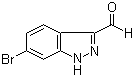 结构式 CAS# 885271-72-7, 6-溴-1H-吲唑-3-甲醛
