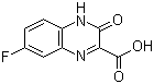structure of CAS# 885271-79-4, 7-Fluoro-3-oxo-3,4-dihydroquinoxaline-2-carboxylic acid