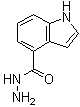 structure of CAS# 885272-22-0, 1H-Indole-4-carboxylic acid hydrazide