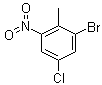 结构式 CAS# 885518-95-6, 2-溴-4-氯-6-硝基甲苯