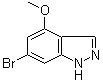 structure of CAS# 885519-21-1, 6-Bromo-4-methoxy-1H-indazole;6-Bromo-4-methoxyindazole