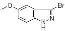 结构式 CAS# 885519-30-2, 3-溴-5-甲氧基-1H-吲唑