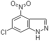 结构式 CAS# 885519-50-6, 6-氯-4-硝基-1H-吲唑