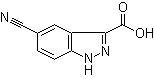 structure of CAS# 885520-03-6, 5-Cyano-1H-indazole-3-carboxylic acid