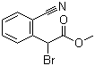 structure of CAS# 885953-43-5, Methyl bromo(2-cyanophenyl)acetate;Methyl 2-bromo-2-(2-cyanophenyl)acetate