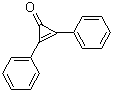 structure of CAS# 886-38-4, Diphencyprone;2,3-Diphenylcyclopropenone; DPC; Diphencyclopropenone; 1,2-Diphenylcyclopropenone; 2,3-Diphenyl-2-cyclopropen-1-one