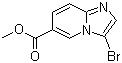 structure of CAS# 886361-98-4, Methyl 3-bromoimidazo[1,2-a]pyridine-6-carboxylate