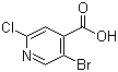 结构式 CAS# 886365-31-7, 5-溴-2-氯异烟酸
